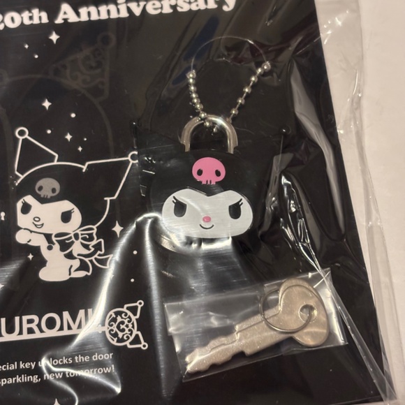 Sanrio Kuromi 20th Anniversary Padlock and Key Set NIP - Picture 3 of 3